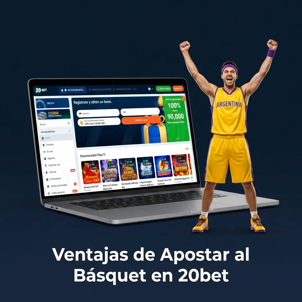 Ventajas de apostar al básquet en 20bet: cuotas competitivas, mercados variados, apuestas en vivo y cobertura de NBA y más.